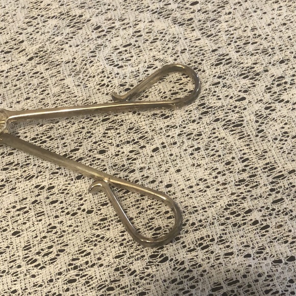 Vintage Silverplate E.P. Zinc Tongs Salad Pastry Sandwich Cake Server - Picture 3 of 9